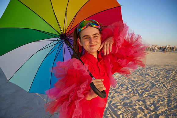 Anna Brewer at  Burning Man 2006