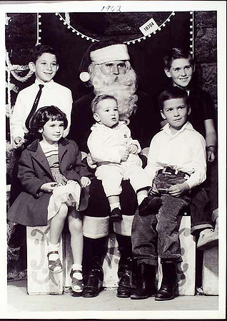 Santa 1962 McIntyre kids