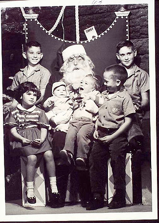 Santa 1963 McIntyre kids