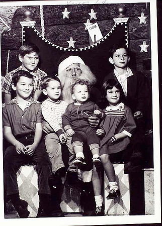 Santa 1964 McIntyre kids