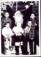 Santa 1961 McIntyre kids
