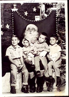 Santa 1959 McIntyre kids