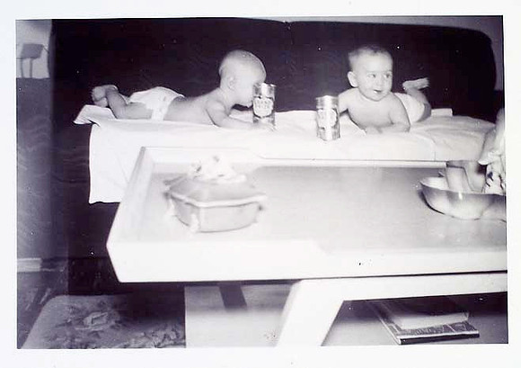 Phil & buddy 1st beer NMex