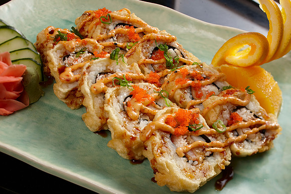 Sauce Fried Sushi Roll 010