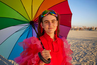 Anna Brewer at  Burning Man 2002