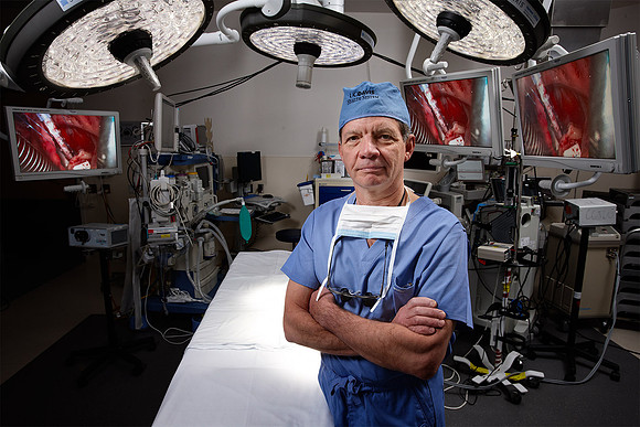 Commercial photography of a UC Davis Surgeon