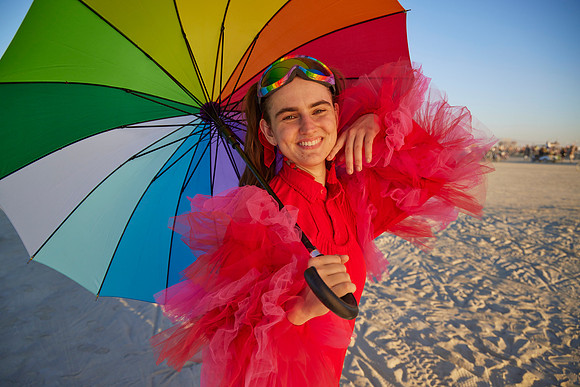 Anna Brewer at  Burning Man 2007