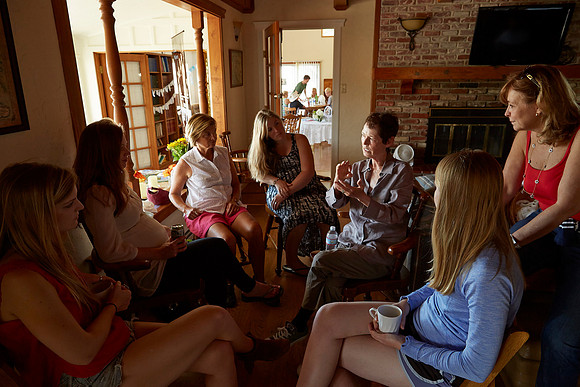 Diana Meehan and Women at McGourty Reunion 109
