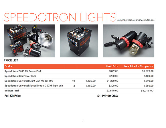 Speedotron Sales Sheet-updated