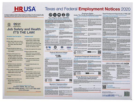 CC HR USA Tex Fed Employ Poster 2020 132 1