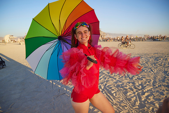 Anna Brewer at  Burning Man 2014