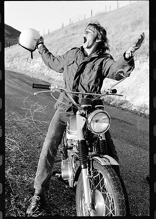 Ayer HS 1972 27 Jon Cummins on my 350