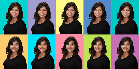 Fun branding options for casual business headshots